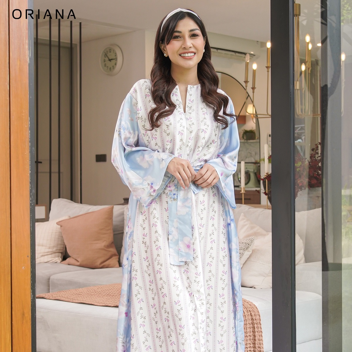 ORIANA X Nisya Ahmad Longdress Byra Silk Ivy Series