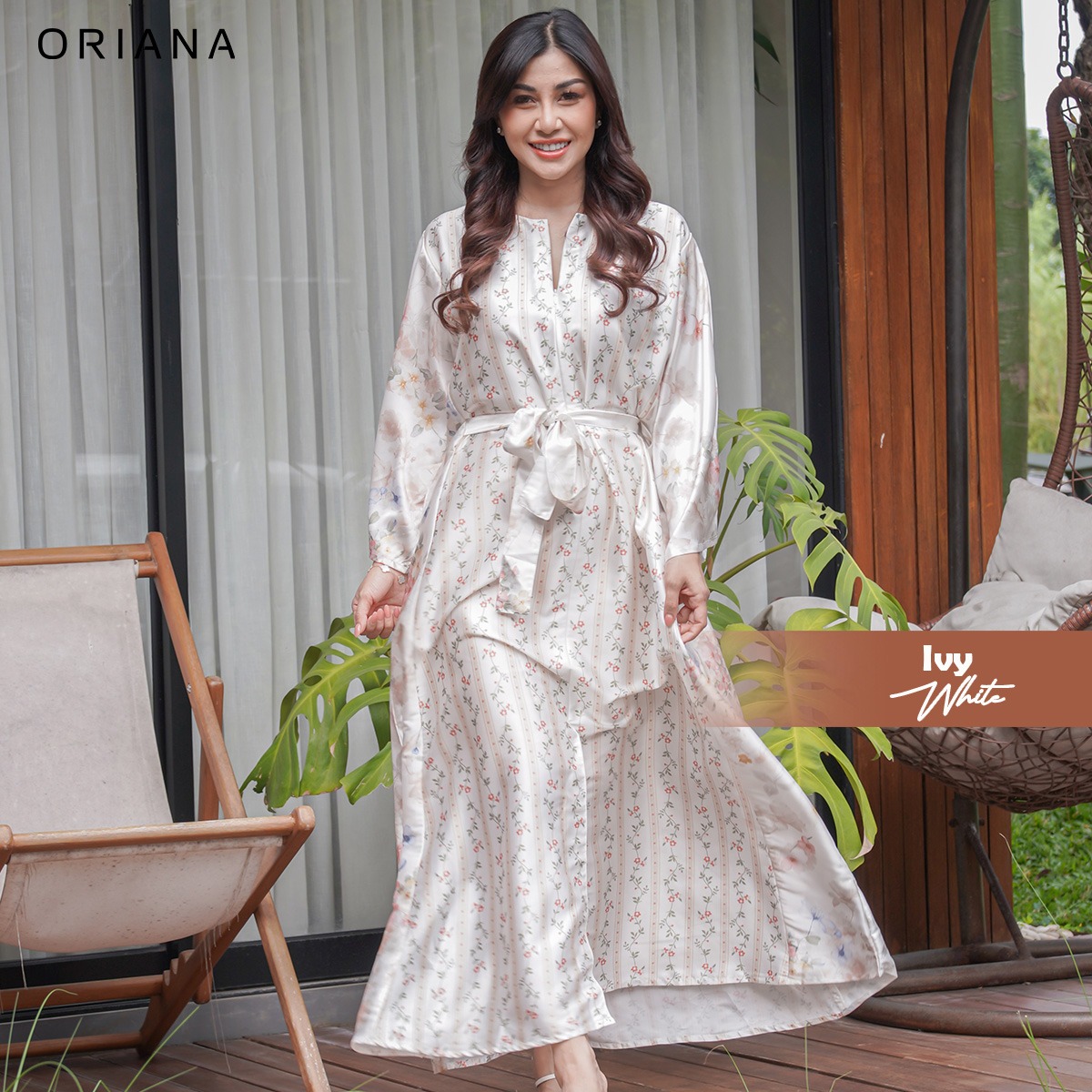 ORIANA X Nisya Ahmad Longdress Byra Silk Ivy Series