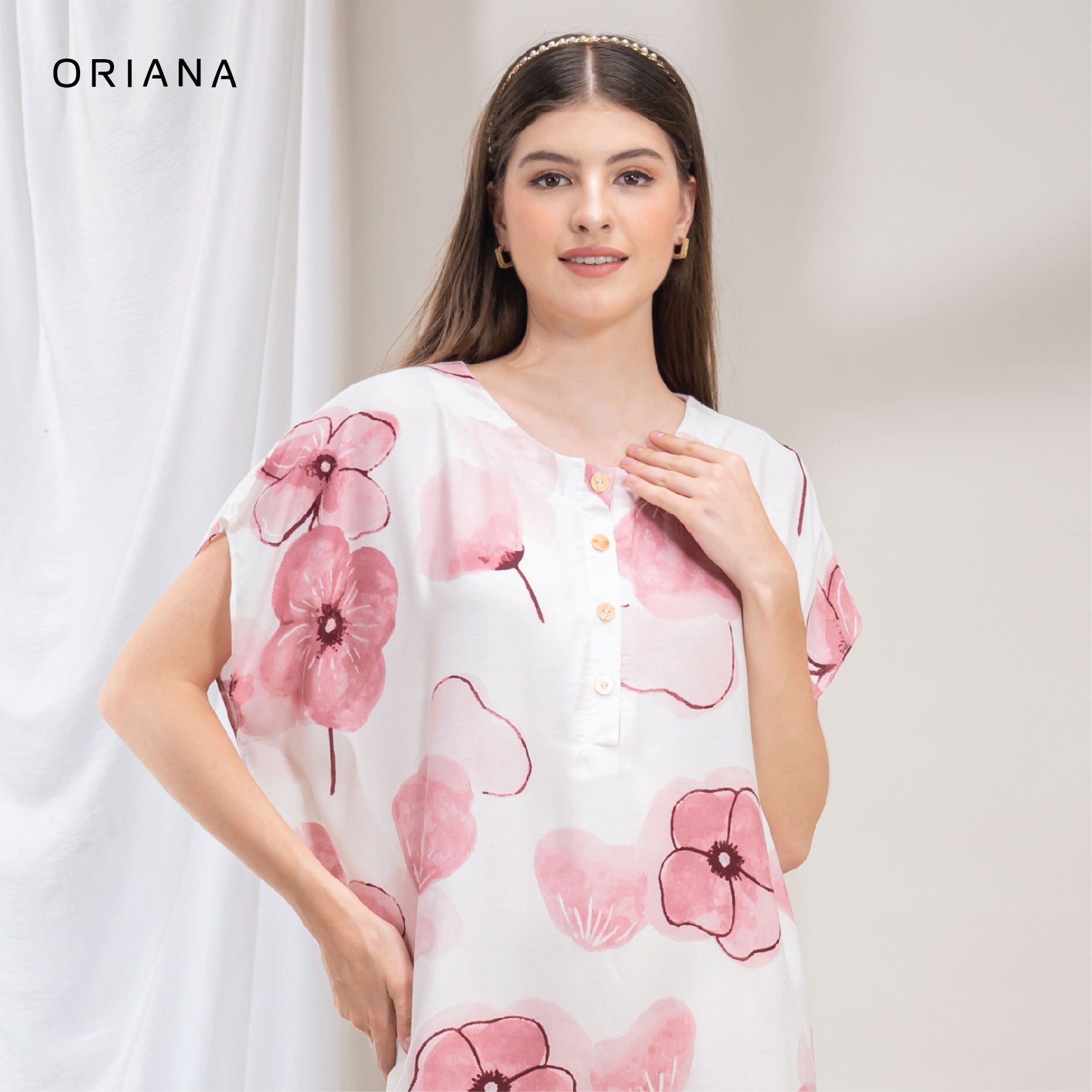Oriana Homewear Daster Pendek Busui Kaftan Lyan Series