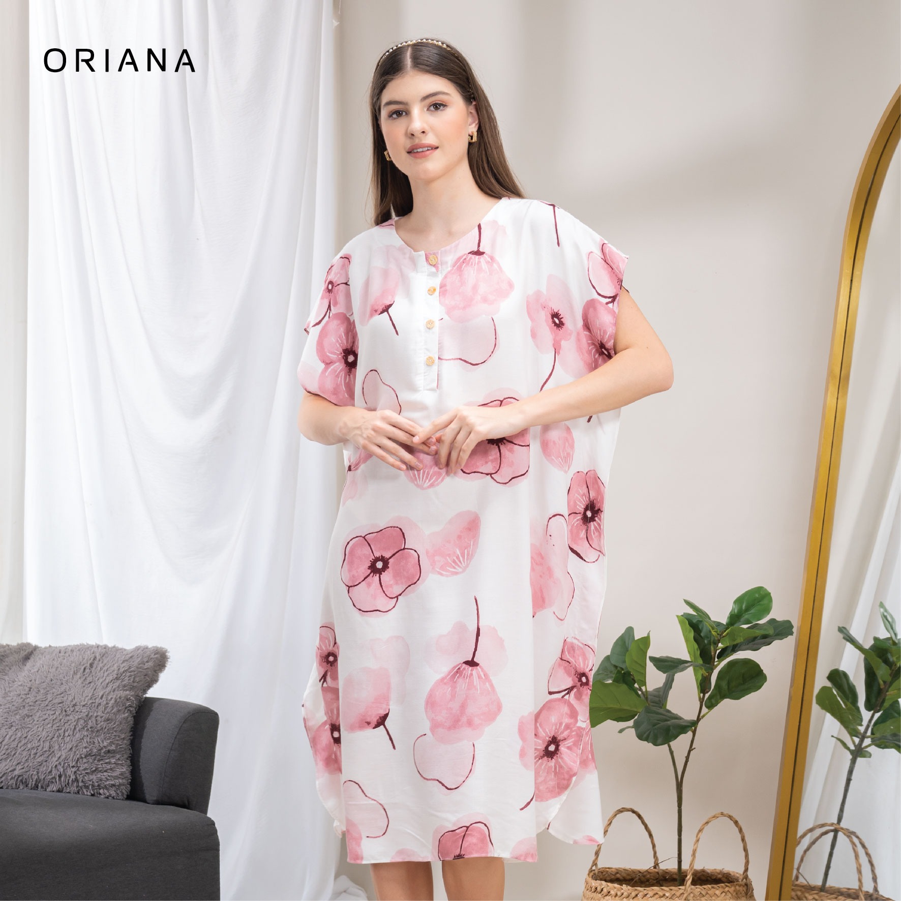 Oriana Homewear Daster Pendek Busui Kaftan Lyan Series
