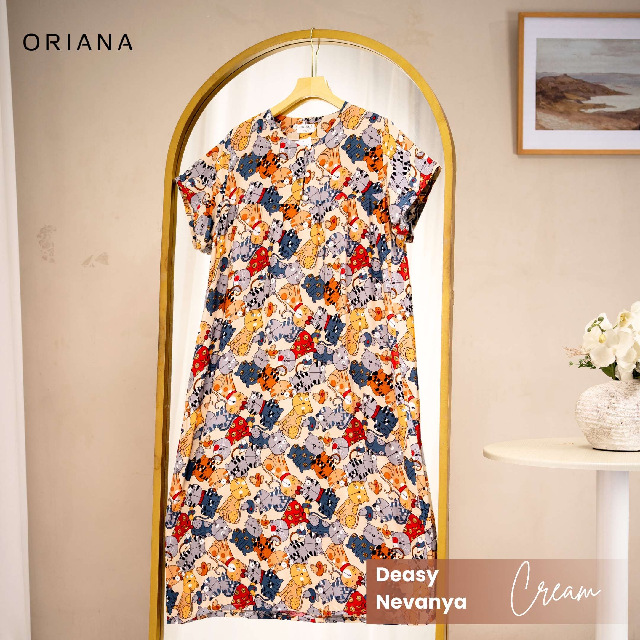 Oriana Homewear Maxi Dress Daster Busui Deasy Nevanya Series