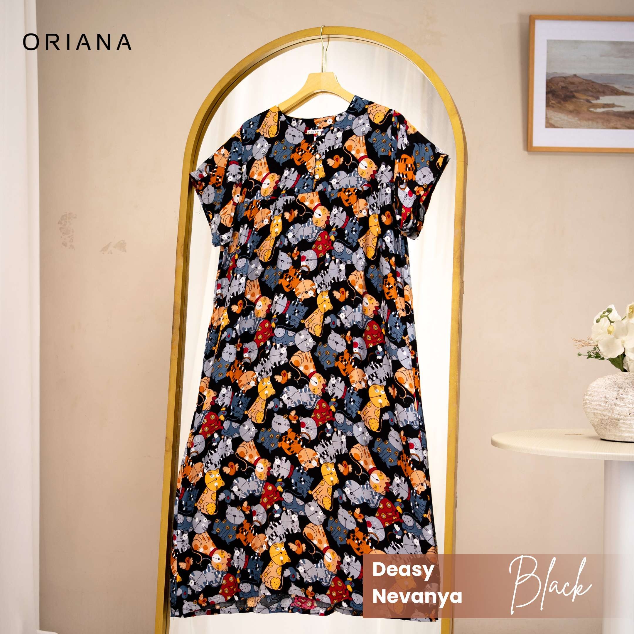 Oriana Homewear Maxi Dress Daster Busui Deasy Nevanya Series