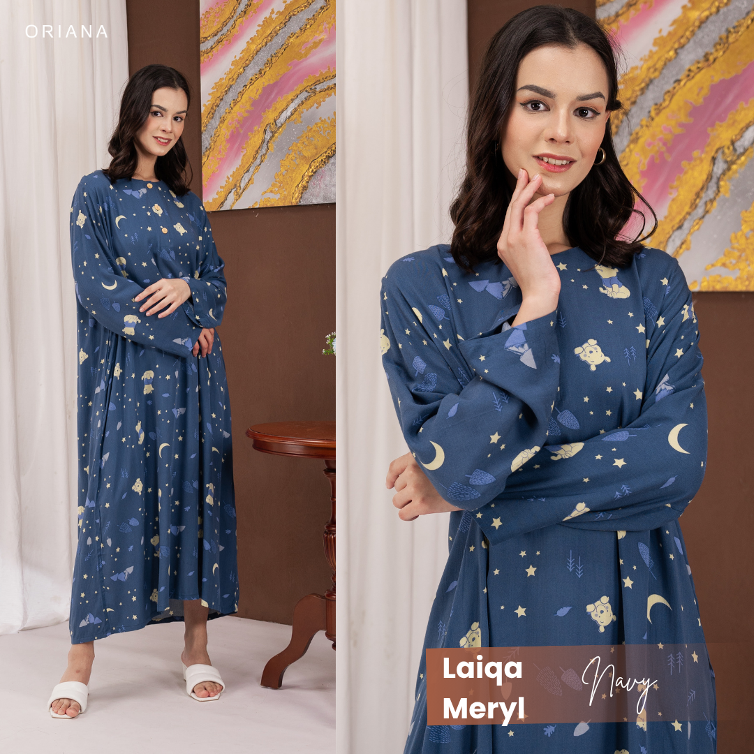 Oriana Homewear Daster Panjang Busui Laiqa Meryl Series