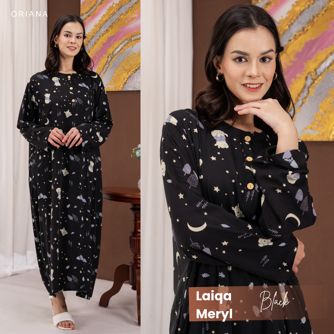 Oriana Homewear Daster Panjang Busui Laiqa Meryl Series