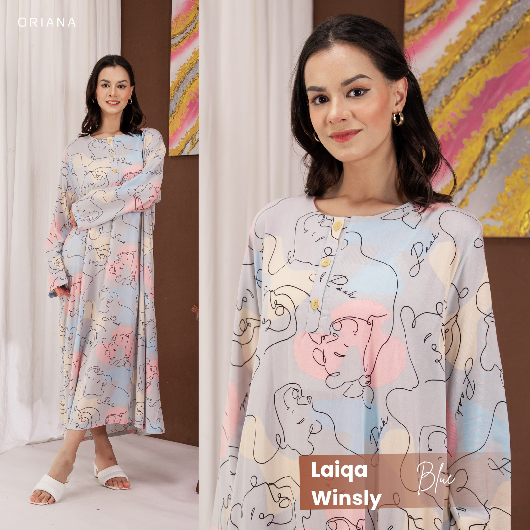 Oriana Homewear Daster Panjang Busui Laiqa Winsly Series