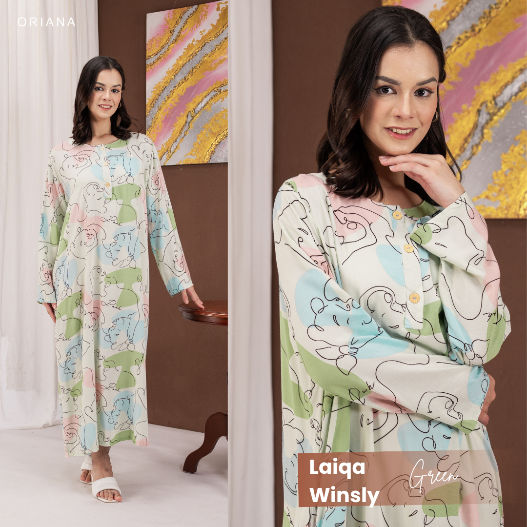Oriana Homewear Daster Panjang Busui Laiqa Winsly Series
