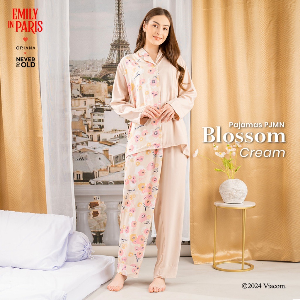 Oriana x Emily in Paris Pajamas Paris Blossom Series