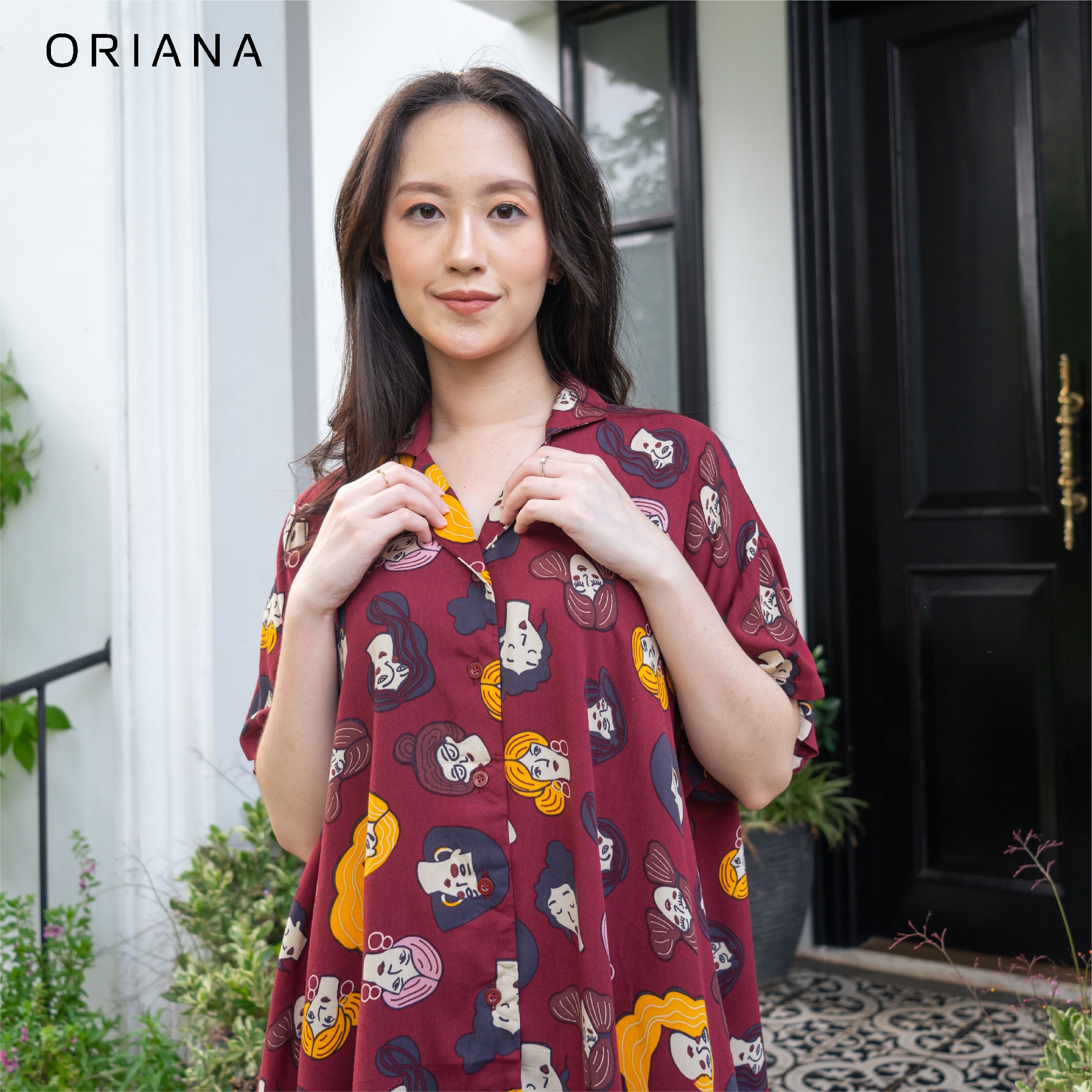 Oriana Homewear Midi Dress Amethys Series