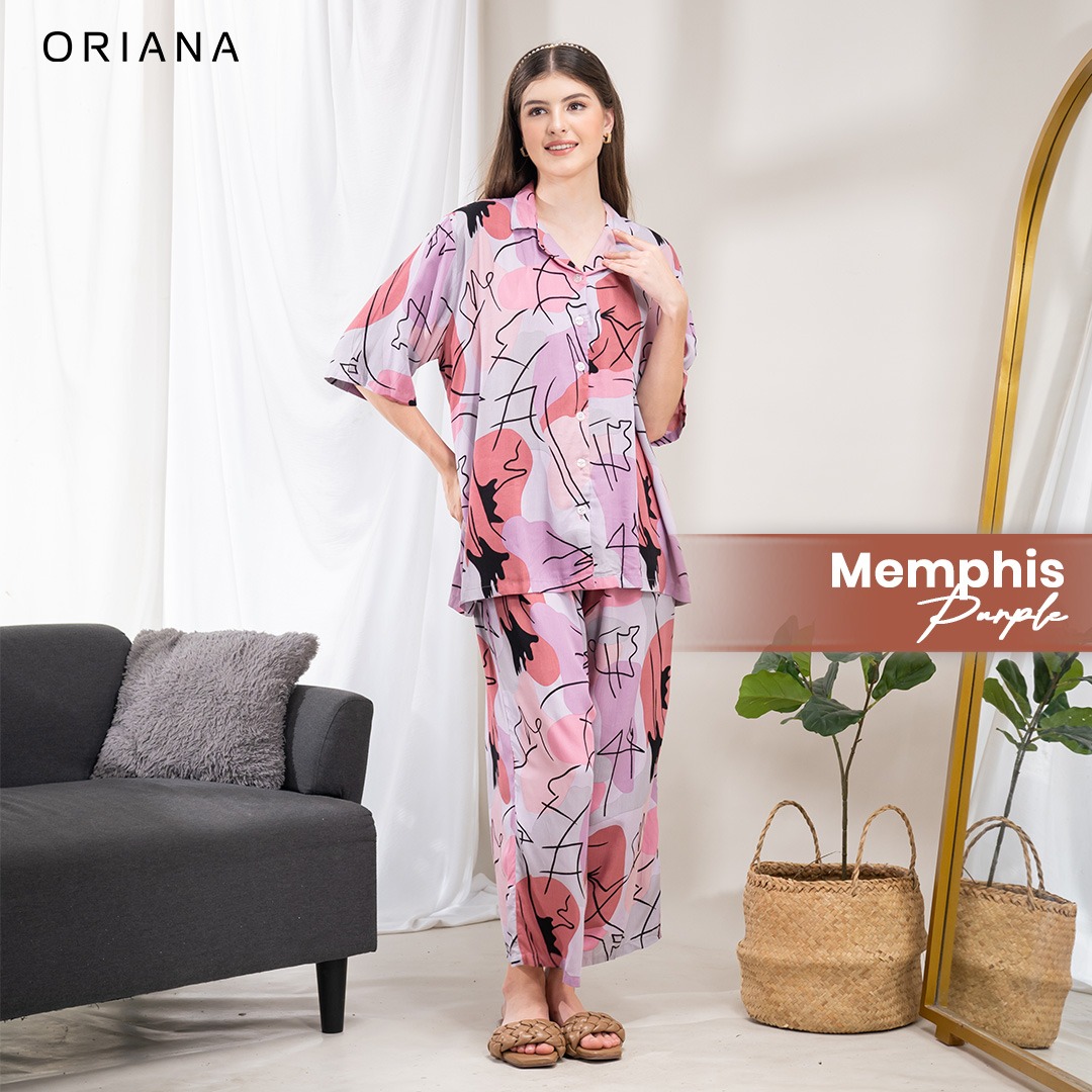 Oriana Sleepwear Piyama Memphis Line Series