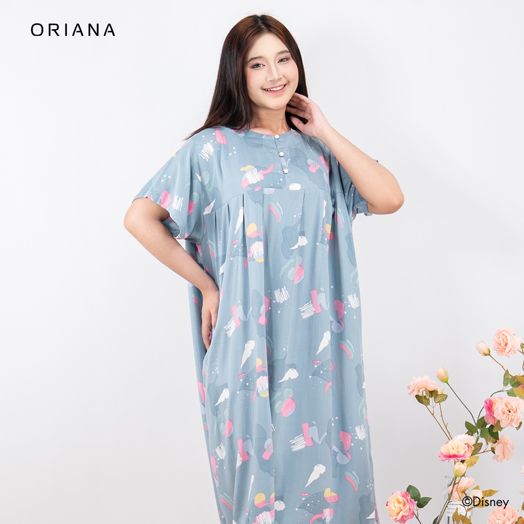 Oriana Homewear Maxi Dress-DSPB Mickey Mixology Allsize