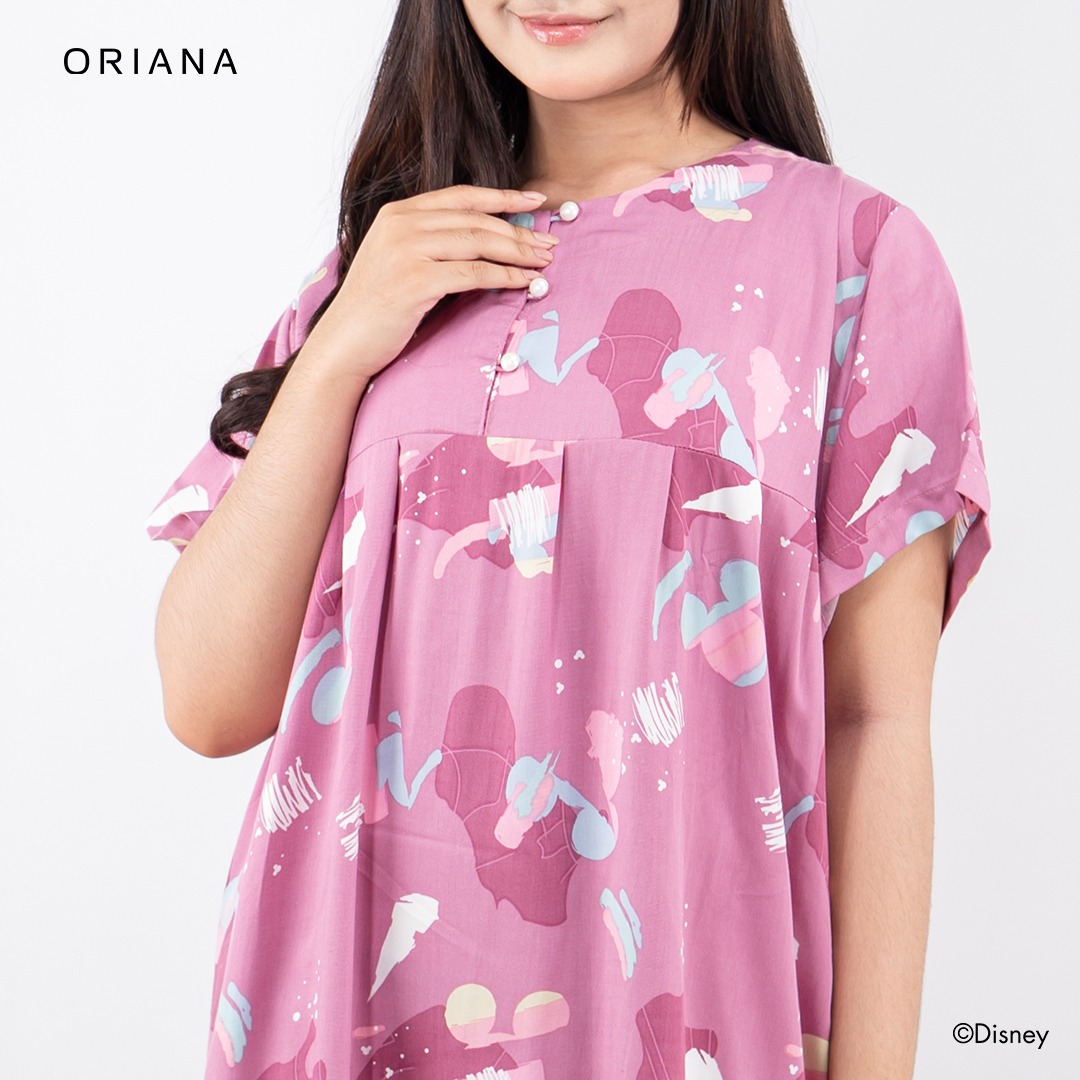 Oriana Homewear Maxi Dress-DSPB Mickey Mixology Allsize