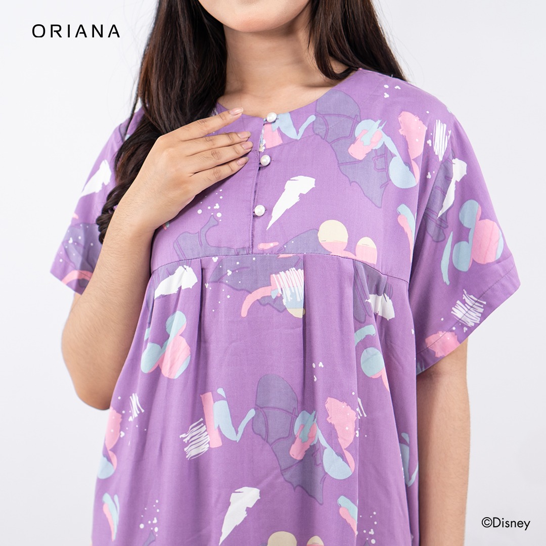 Oriana Homewear Maxi Dress-DSPB Mickey Mixology Allsize