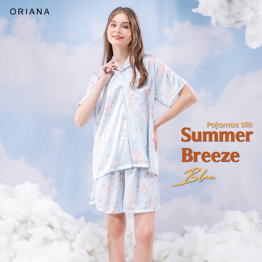 Oriana Sleepwear Piyama Organic Silk Summer Breeze Series