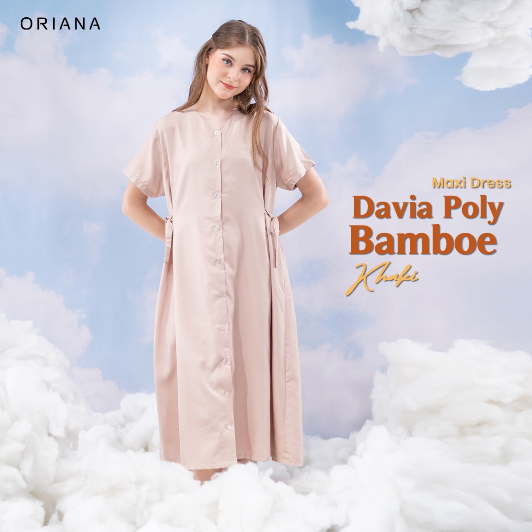 Oriana Homewear Maxi Dress Poly Bamboo Cailyn Series