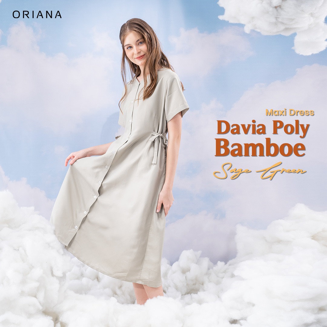 Oriana Homewear Maxi Dress Poly Bamboo Cailyn Series