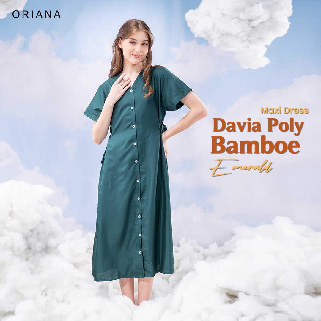 Oriana Homewear Maxi Dress Poly Bamboo Cailyn Series