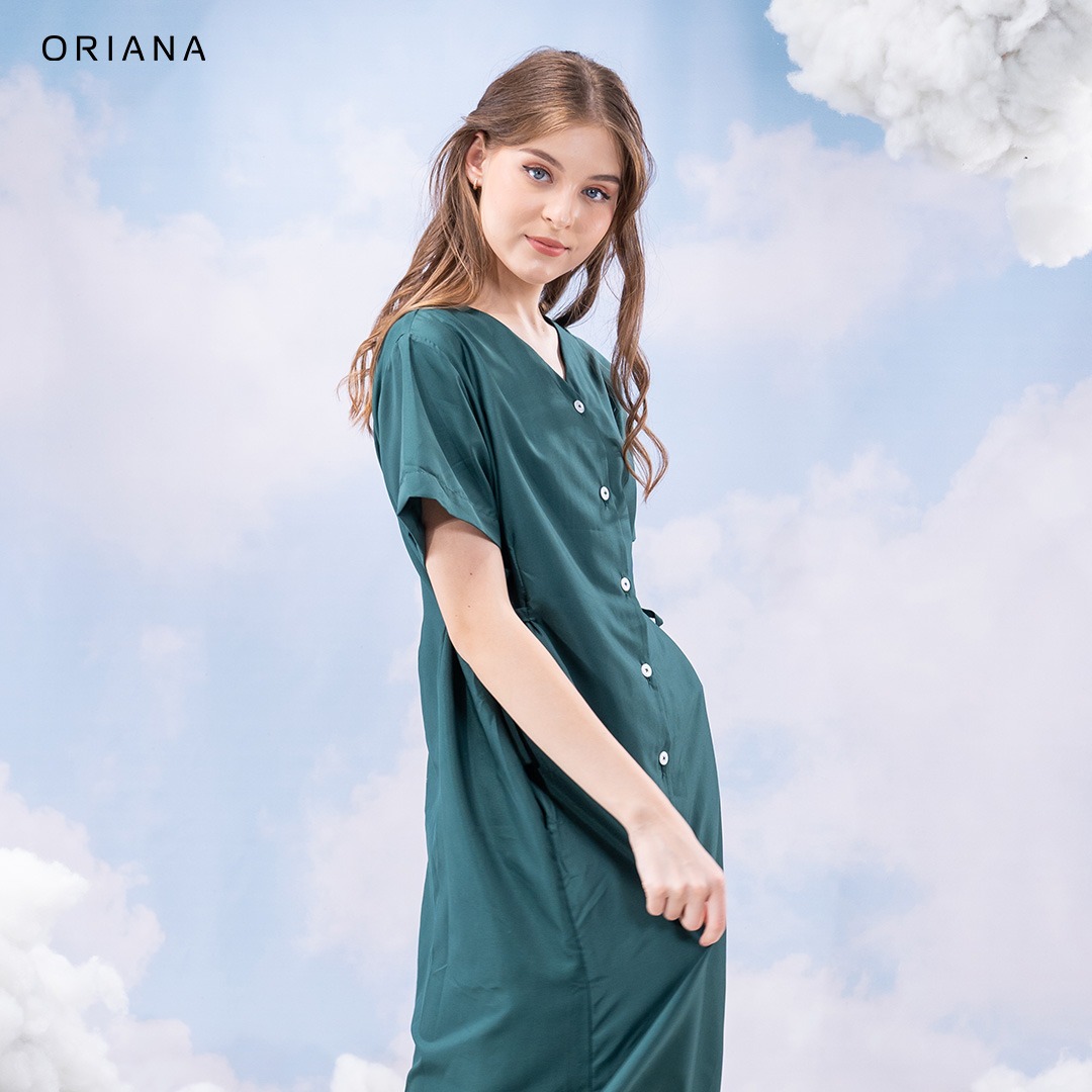 Oriana Homewear Maxi Dress Poly Bamboo Cailyn Series