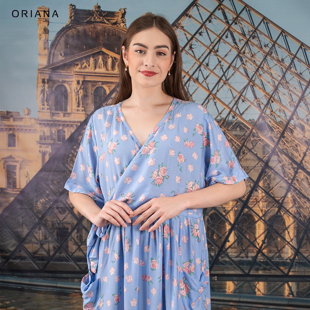 Oriana Homewear Maxi Dress DVKT Esme Series