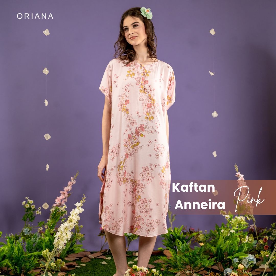 Oriana Homewear Daster Pendek Busui Kaftan Anneira Series