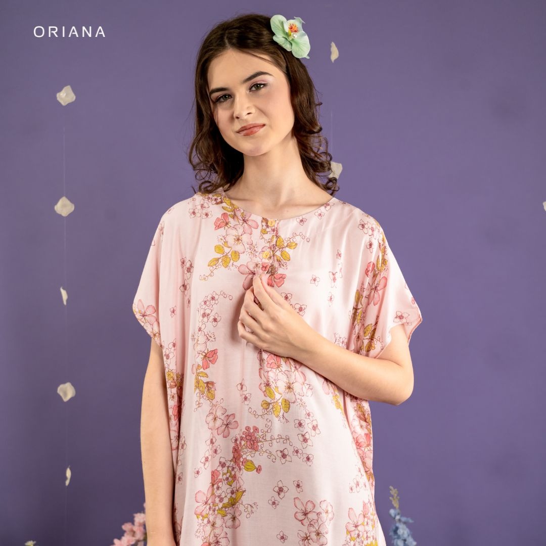 Oriana Homewear Daster Pendek Busui Kaftan Anneira Series