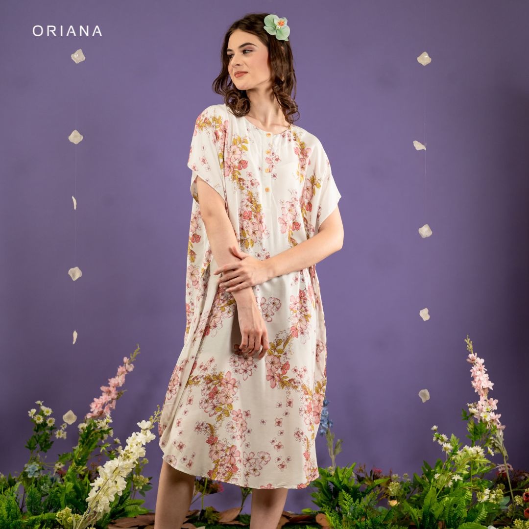 Oriana Homewear Daster Pendek Busui Kaftan Anneira Series