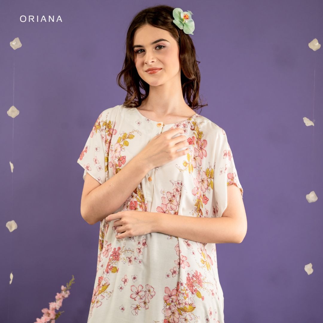 Oriana Homewear Daster Pendek Busui Kaftan Anneira Series