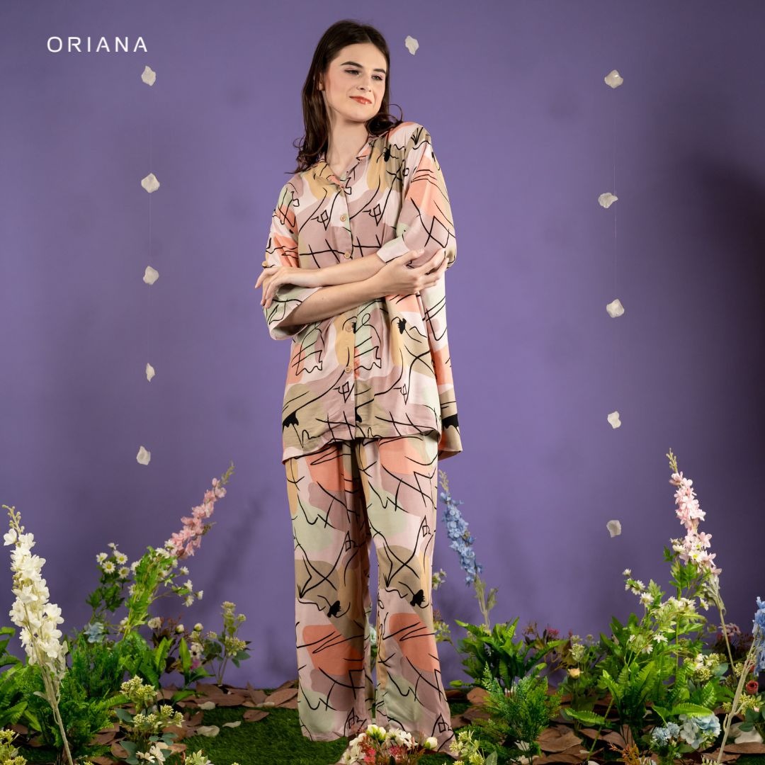 Oriana Sleepwear Piyama Memphis Line Series