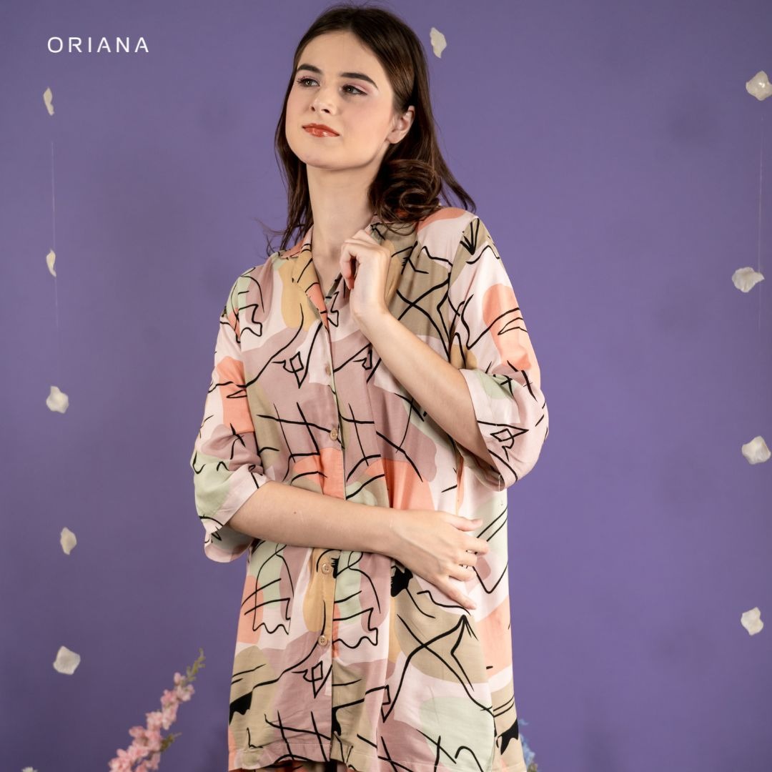 Oriana Sleepwear Piyama Memphis Line Series