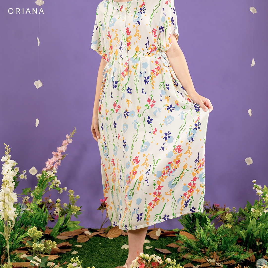 Oriana Homewear Maxi Dress Daster Busui Cayya Lizea Series