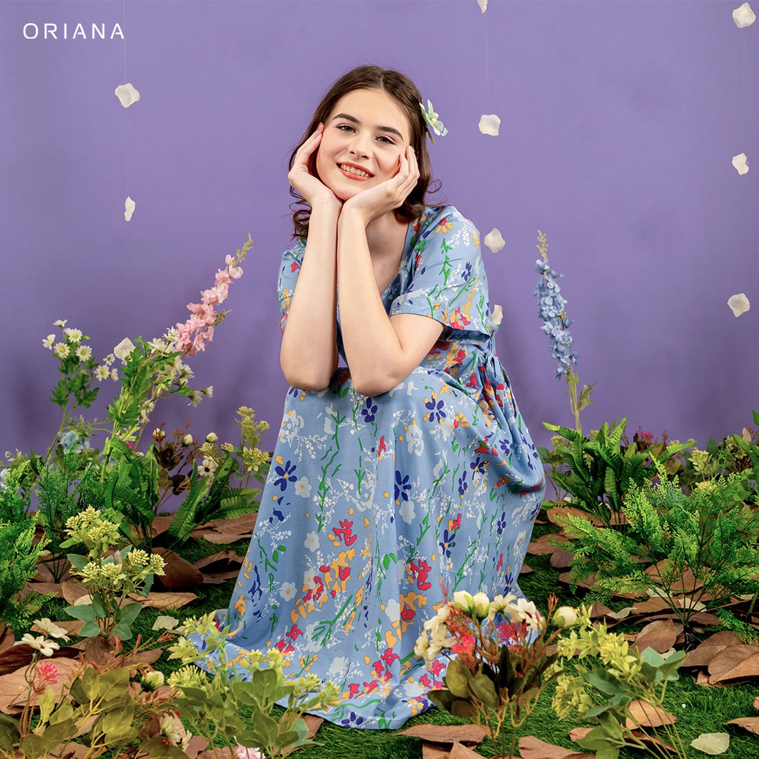 Oriana Homewear Maxi Dress Daster Busui Cayya Lizea Series