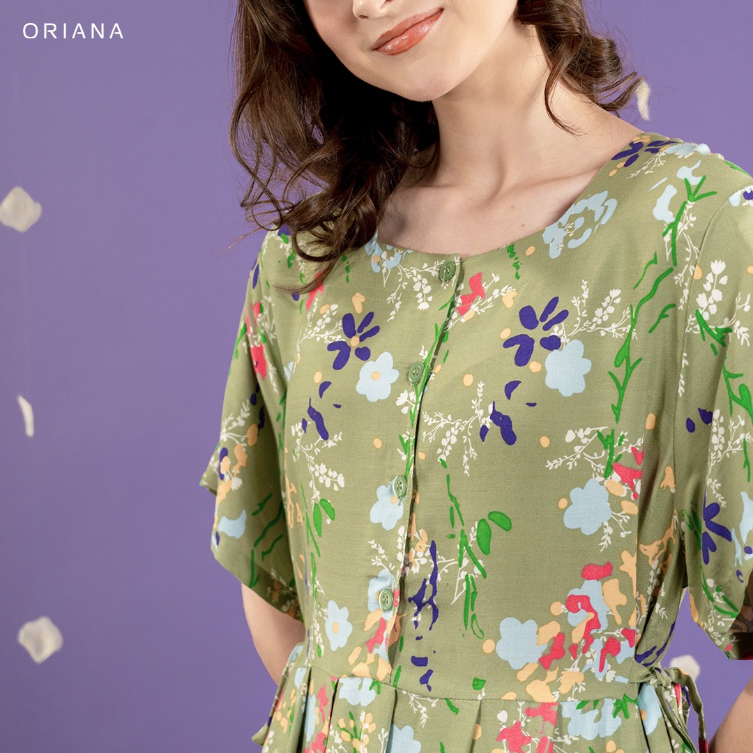 Oriana Homewear Maxi Dress Daster Busui Cayya Lizea Series