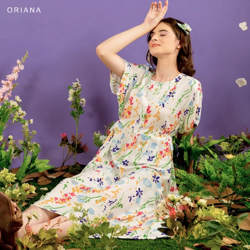 Oriana Homewear Maxi Dress Daster Busui Cayya Lizea Series