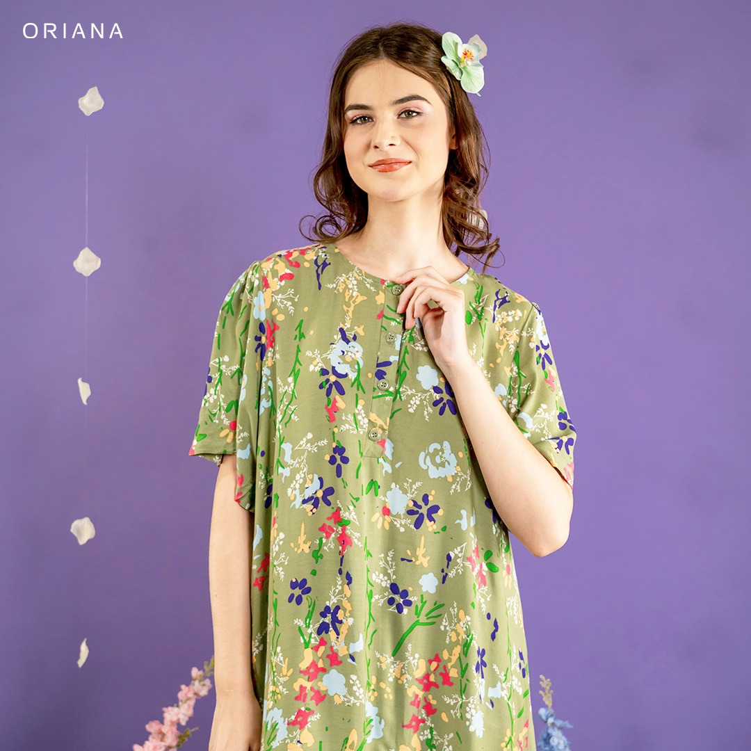Oriana Homewear Maxi Dress Daster Busui Ivanthi Lizea Series