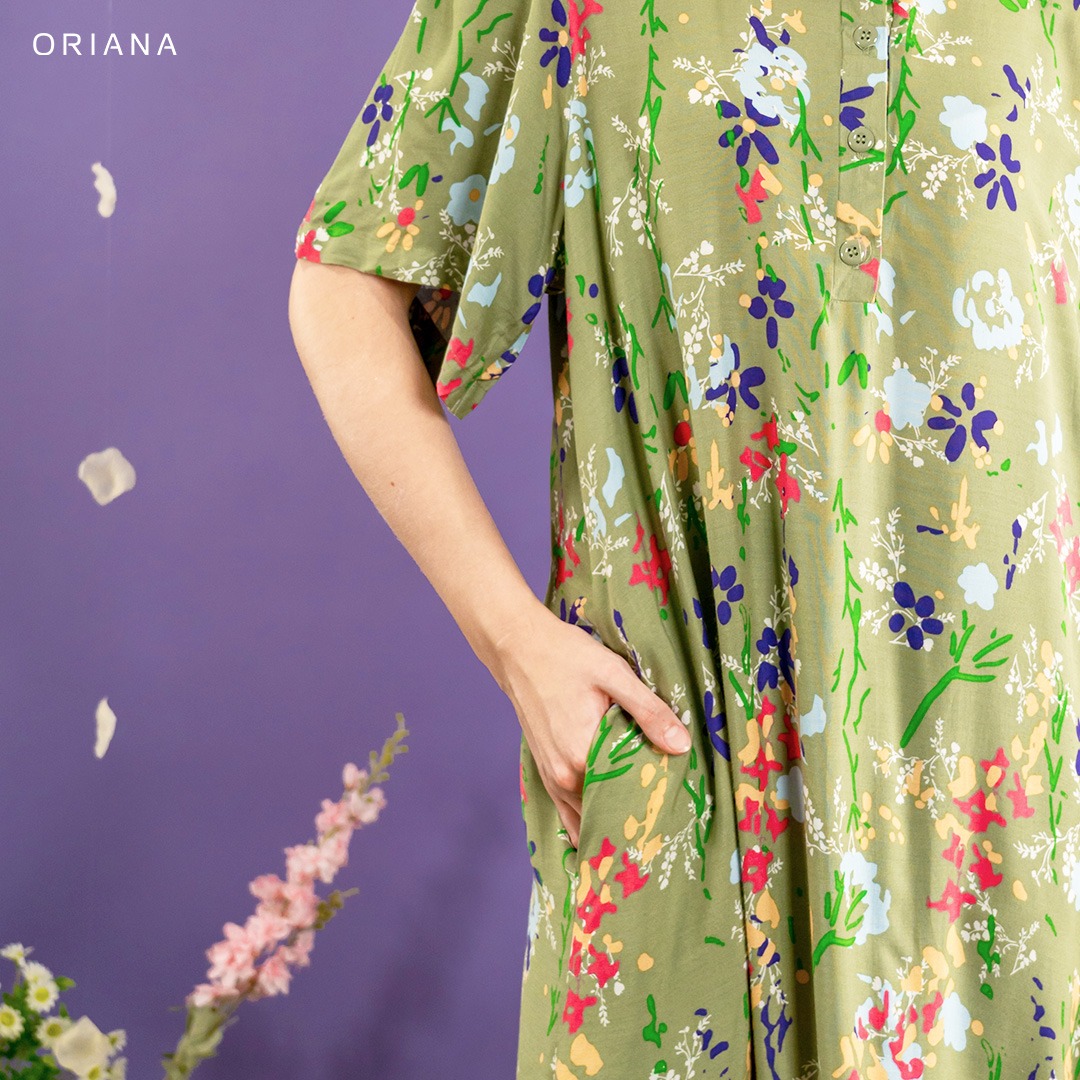 Oriana Homewear Maxi Dress Daster Busui Ivanthi Lizea Series