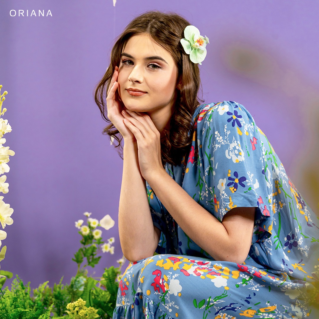Oriana Homewear Maxi Dress Daster Busui Ivanthi Lizea Series
