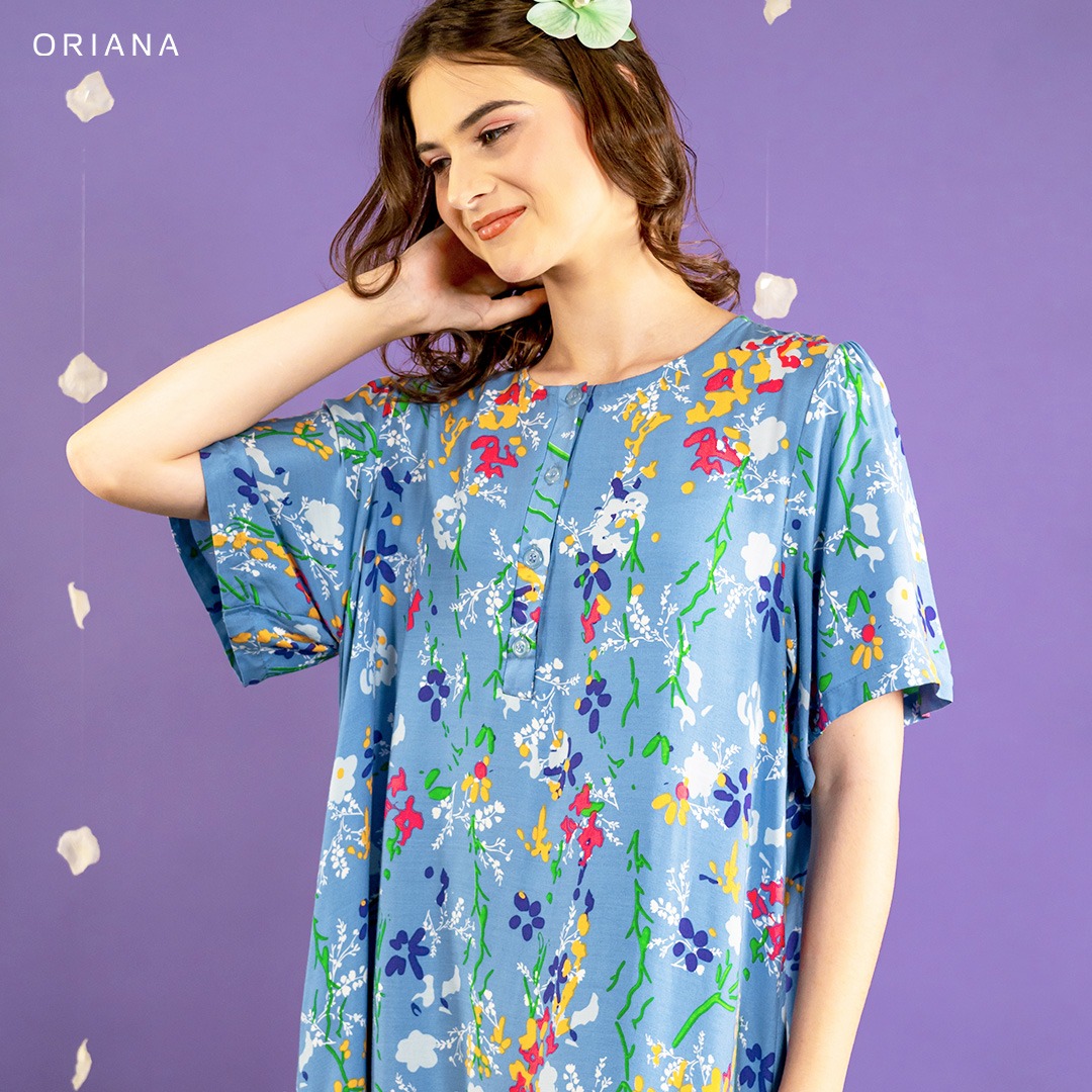 Oriana Homewear Maxi Dress Daster Busui Ivanthi Lizea Series
