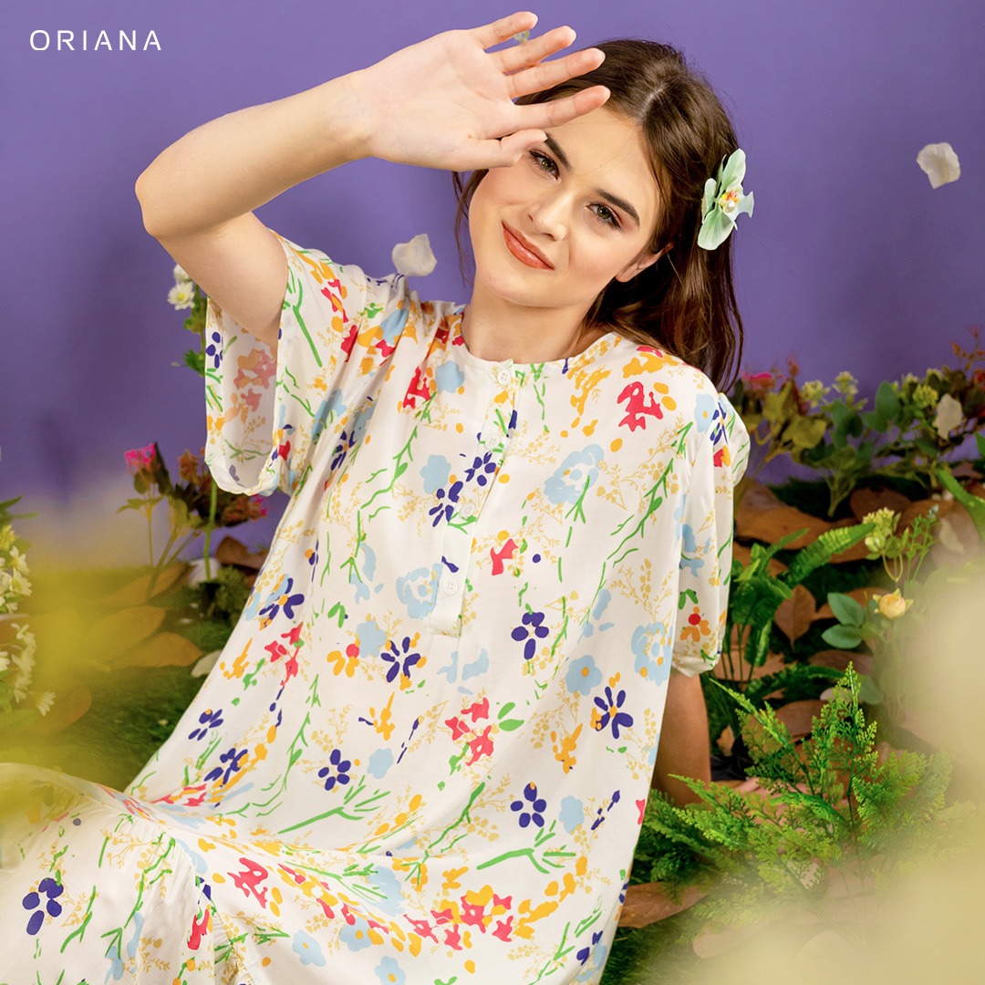 Oriana Homewear Maxi Dress Daster Busui Ivanthi Lizea Series