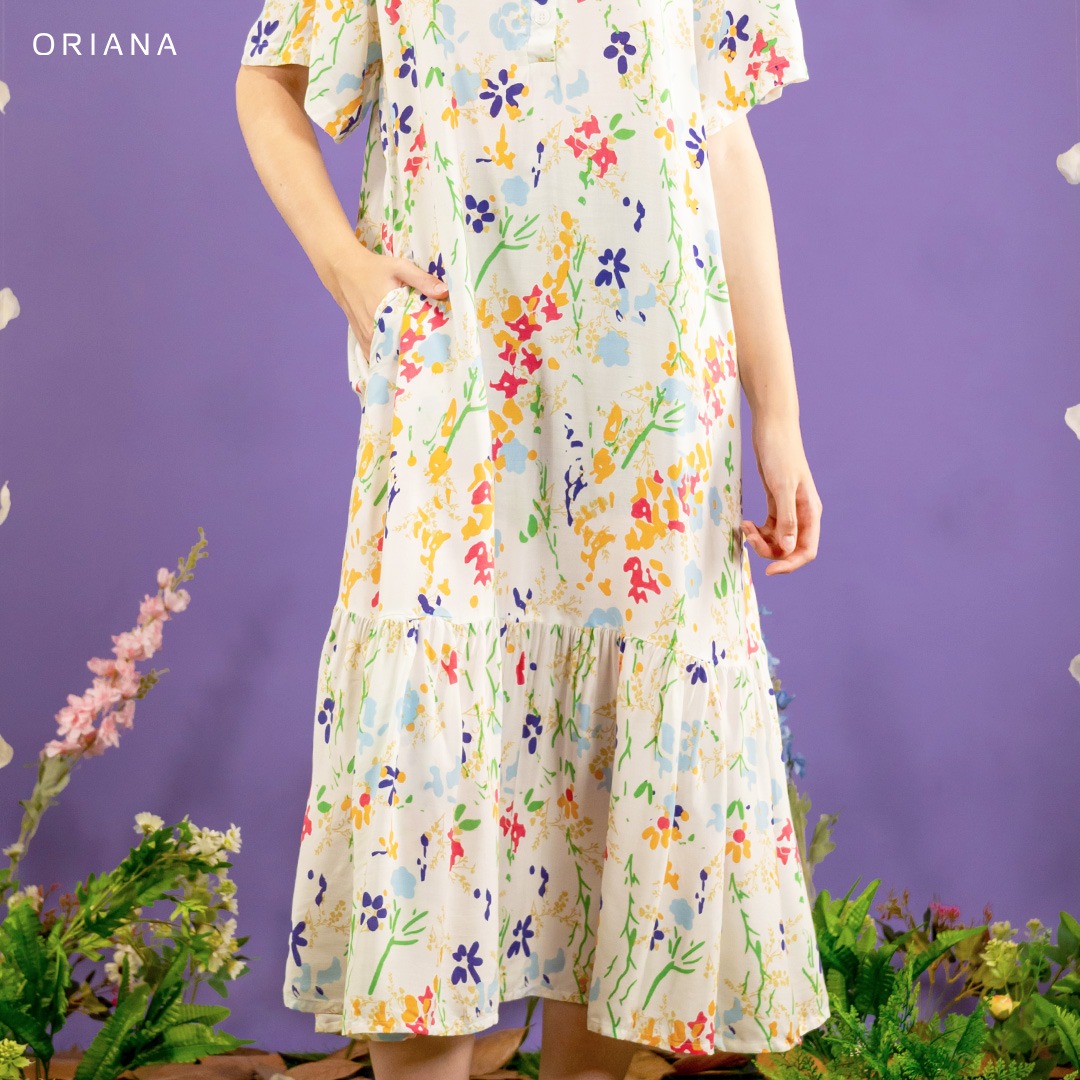 Oriana Homewear Maxi Dress Daster Busui Ivanthi Lizea Series