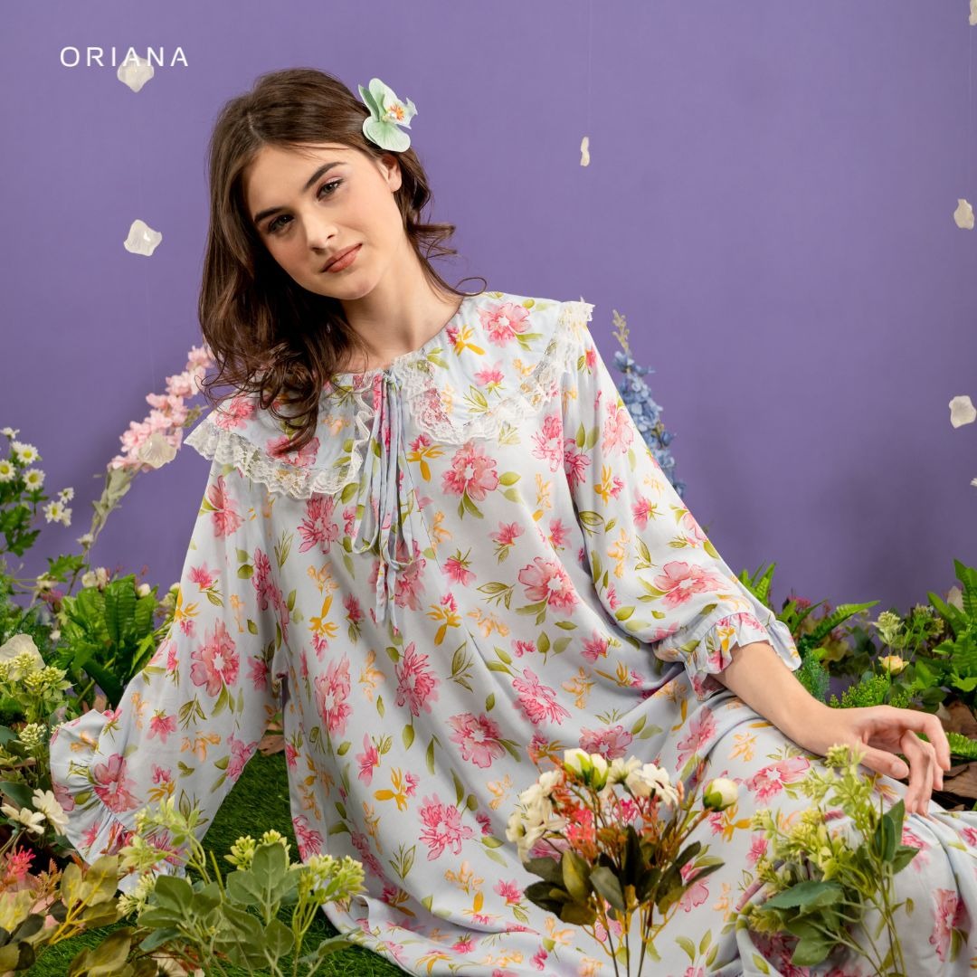 Oriana Homewear Maxi Dress Daster Busui Delia Keily Series