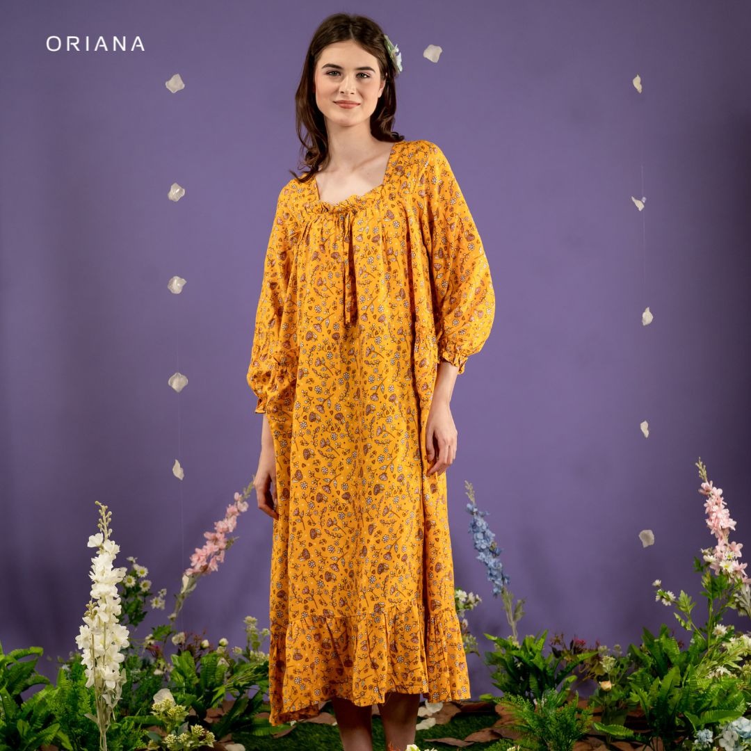 Oriana Homewear Maxi Dress Ayura Evalia Series