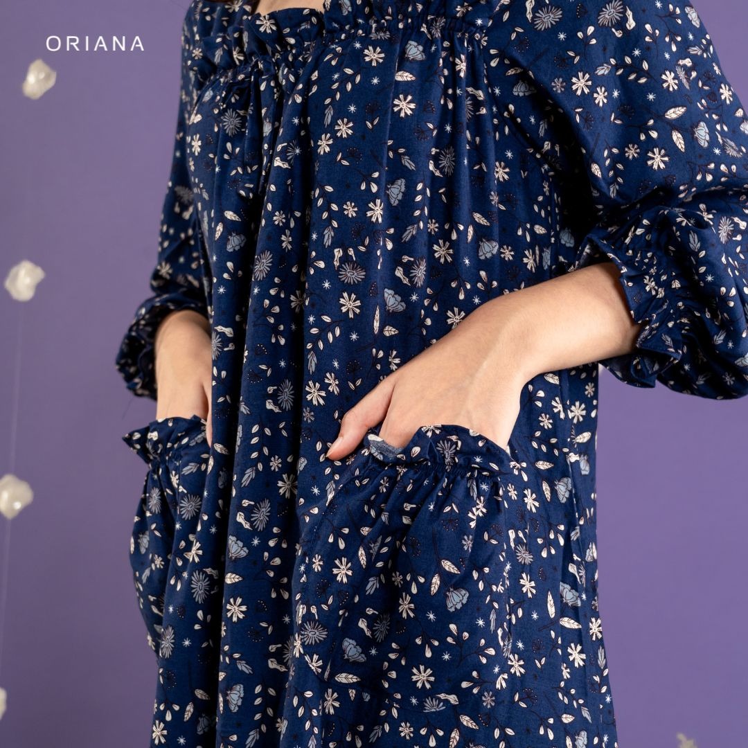 Oriana Homewear Maxi Dress Ayura Evalia Series