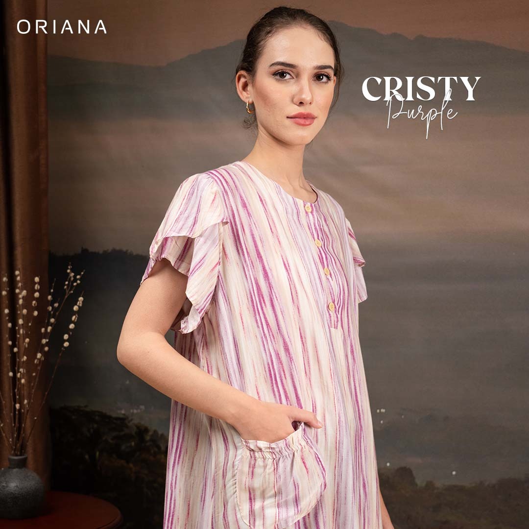 Oriana Homewear Maxi Dress Daster DSLL Cristy Series