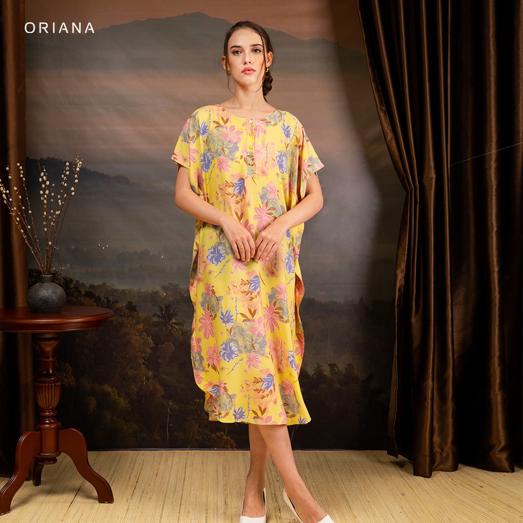 Oriana Homewear Daster Pendek Busui Kaftan Bellamy Series