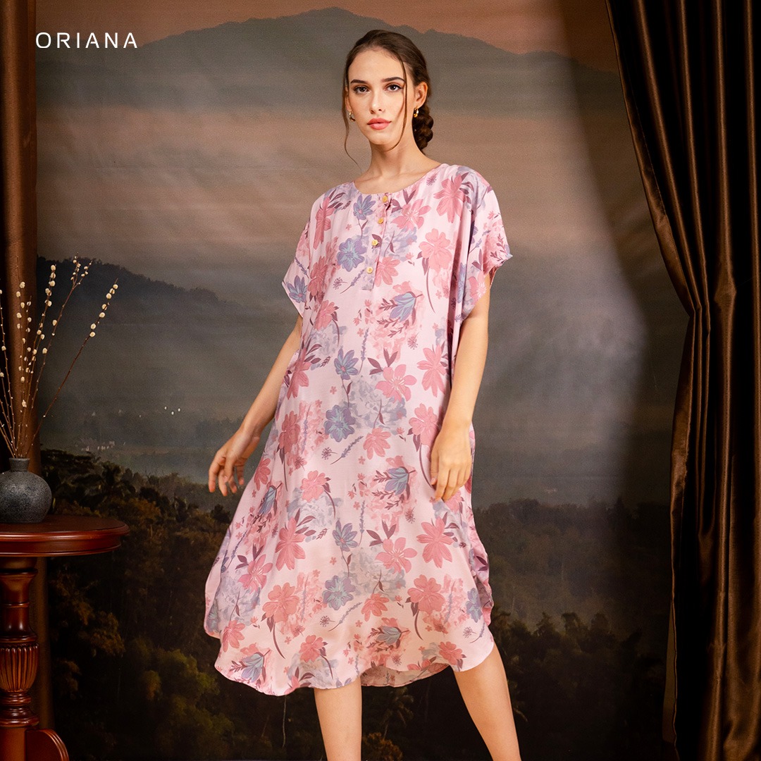 Oriana Homewear Daster Pendek Busui Kaftan Bellamy Series