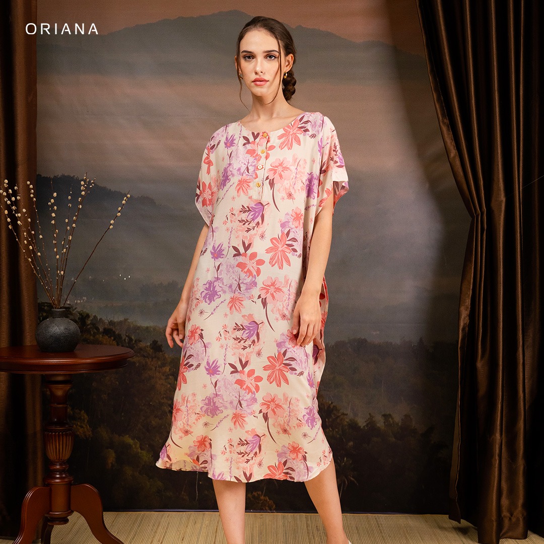 Oriana Homewear Daster Pendek Busui Kaftan Bellamy Series