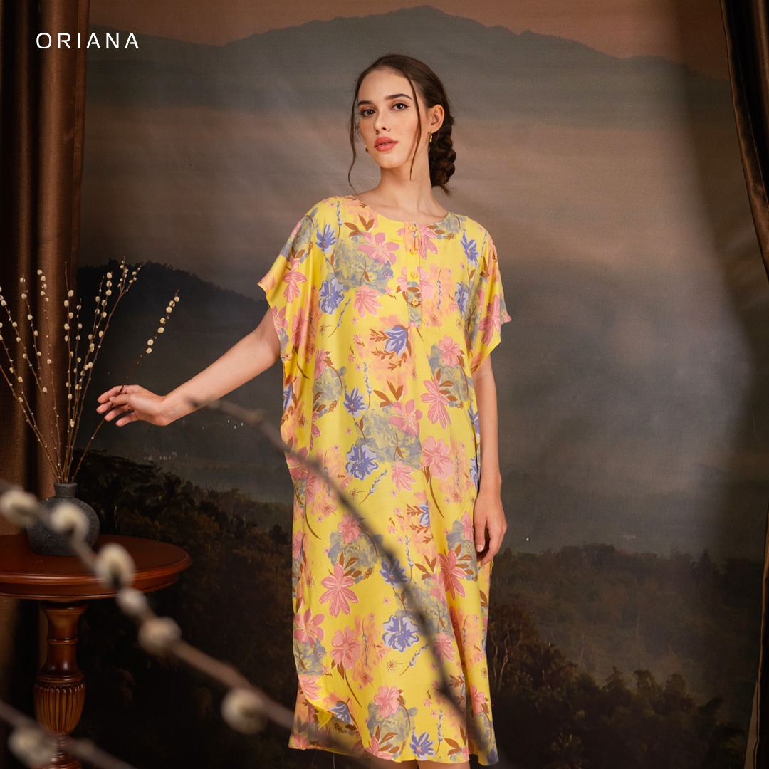 Oriana Homewear Daster Pendek Busui Kaftan Bellamy Series