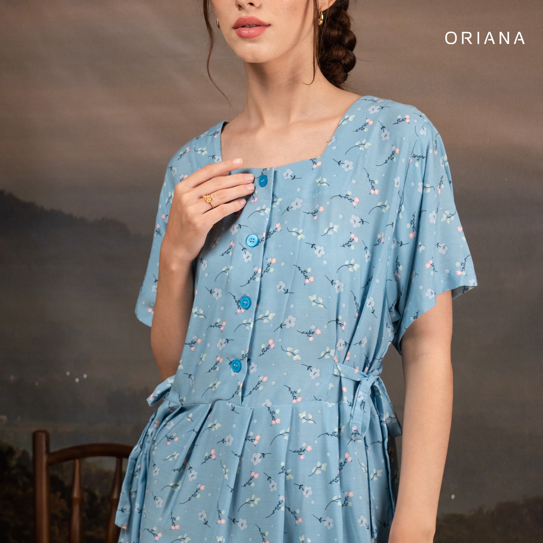 Oriana Homewear Maxi Dress Daster Busui Cayya Xavia Series