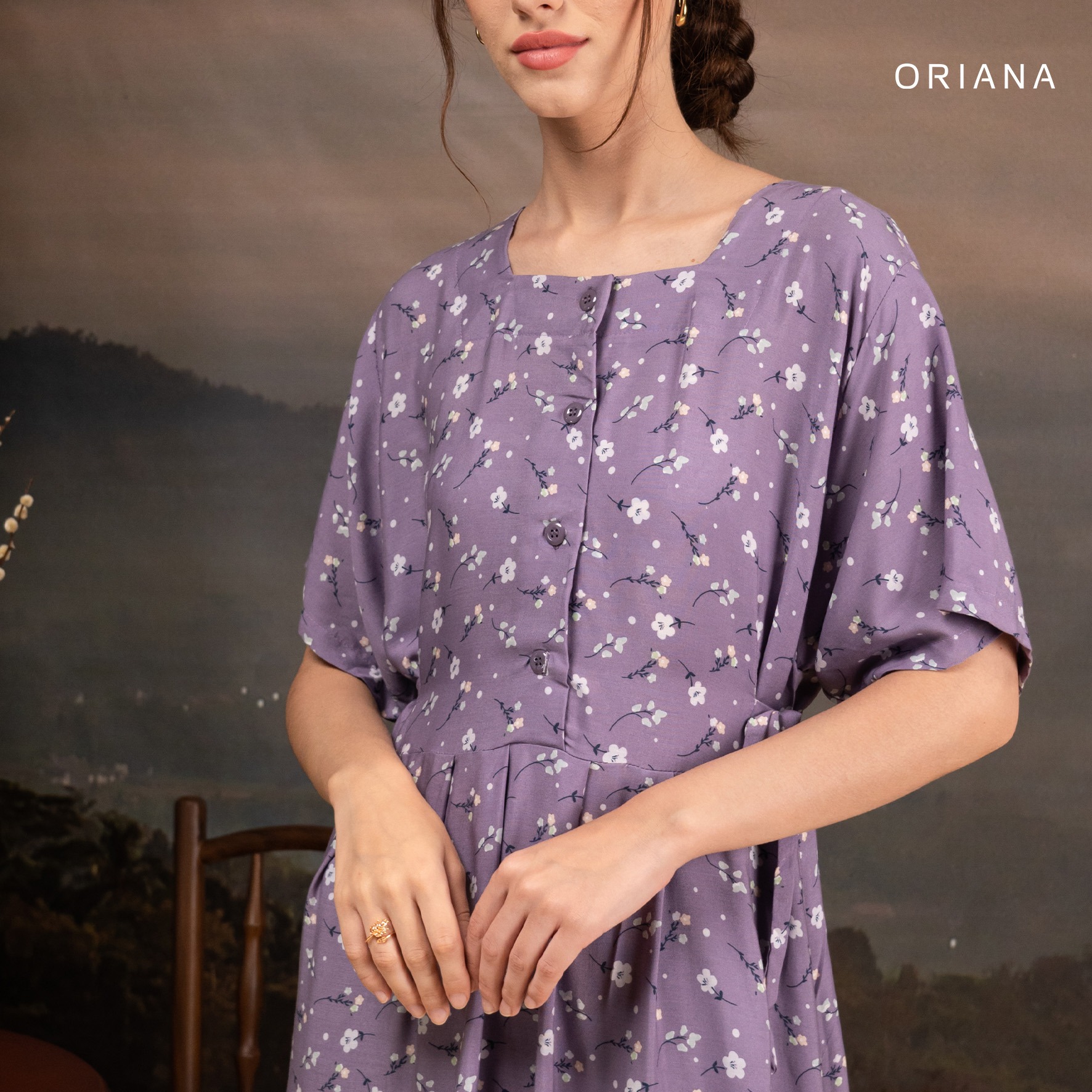 Oriana Homewear Maxi Dress Daster Busui Cayya Xavia Series