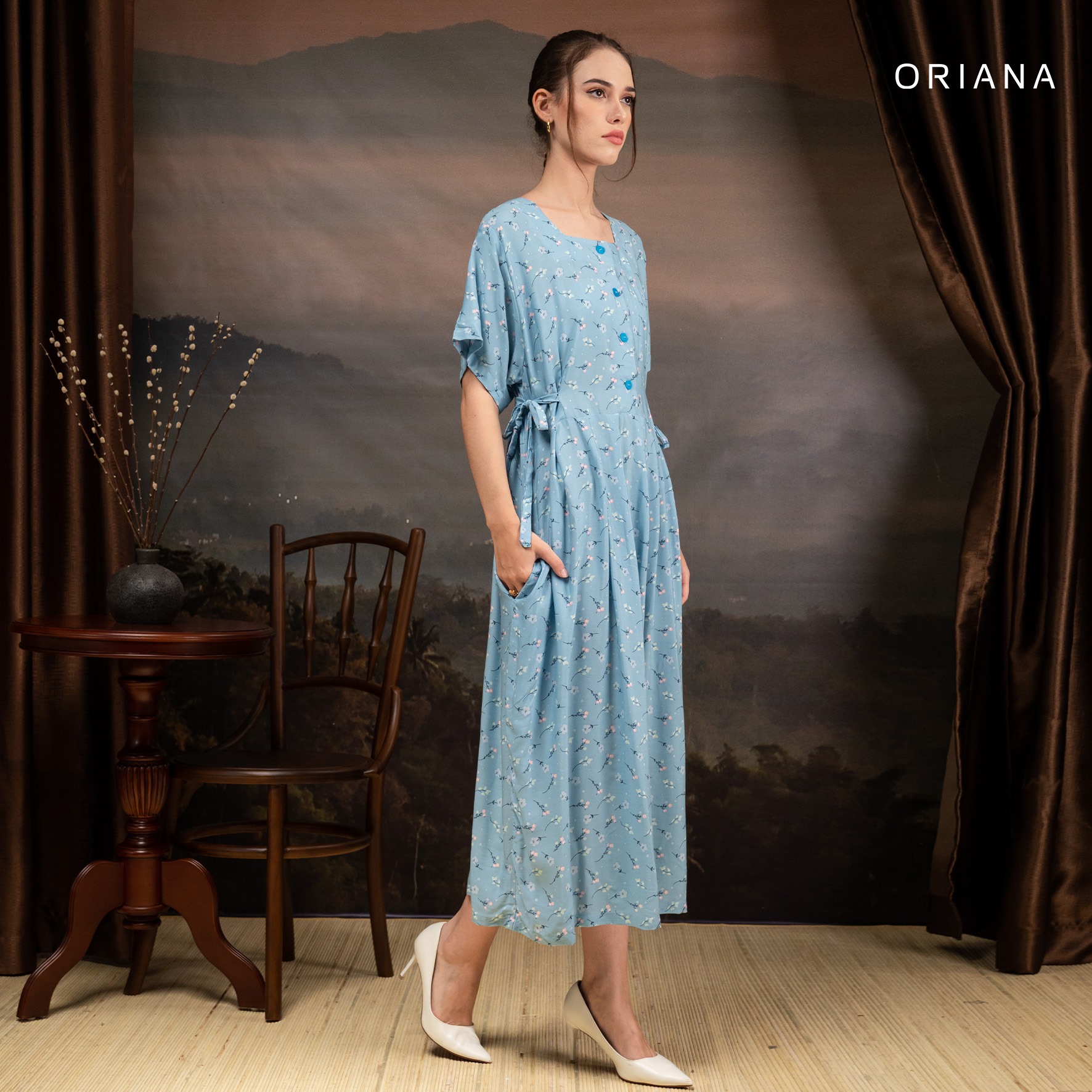 Oriana Homewear Maxi Dress Daster Busui Cayya Xavia Series
