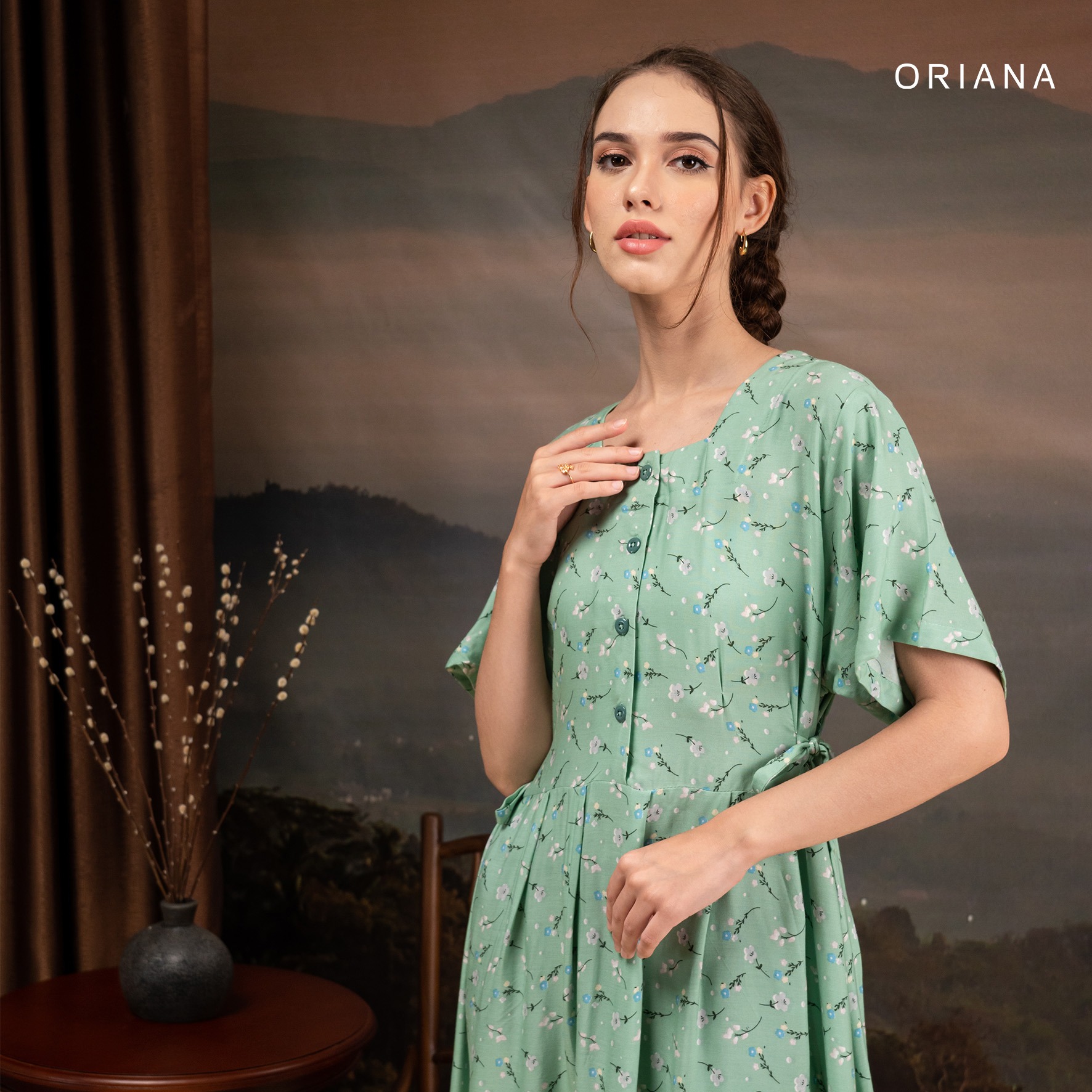 Oriana Homewear Maxi Dress Daster Busui Cayya Xavia Series